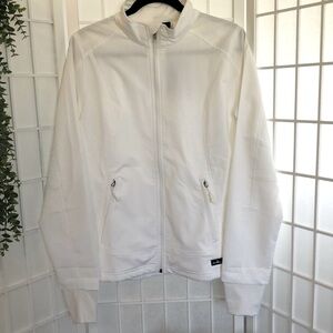 Charles River Apparel Axis Soft Shell Jacket, Water Resistant in White, Size L.